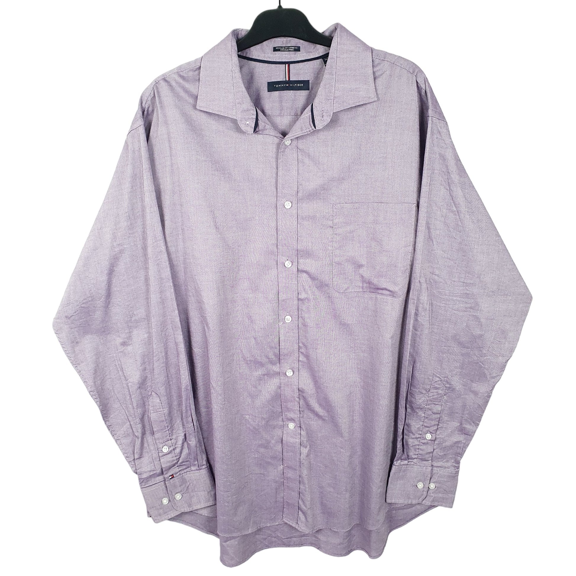 Tommy Hilfiger Long Sleeve Regular Fit Shirt Purple