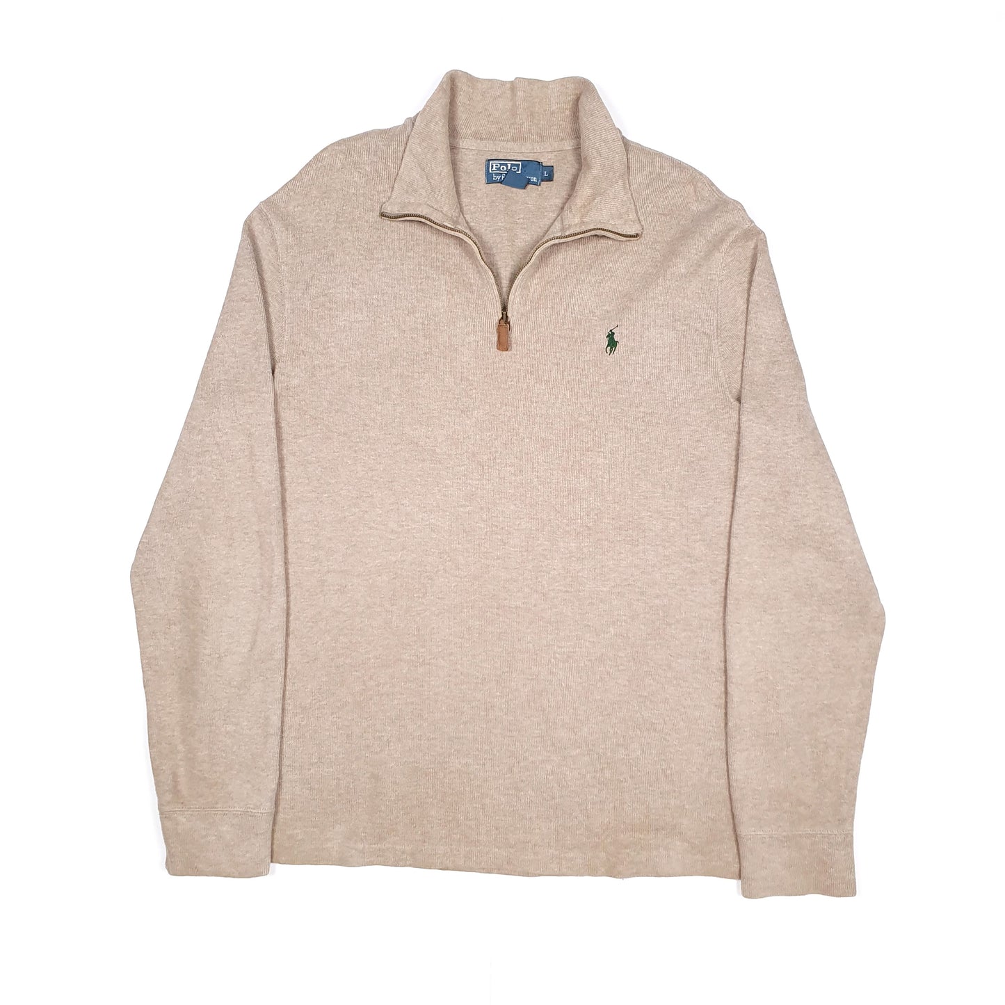 Brown Polo Ralph Lauren Quarter Zip Jumper