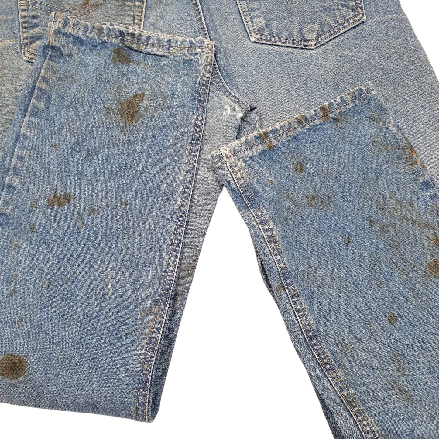 Mens Blue Carhartt Flame Resistant Casual JeansW34 L32