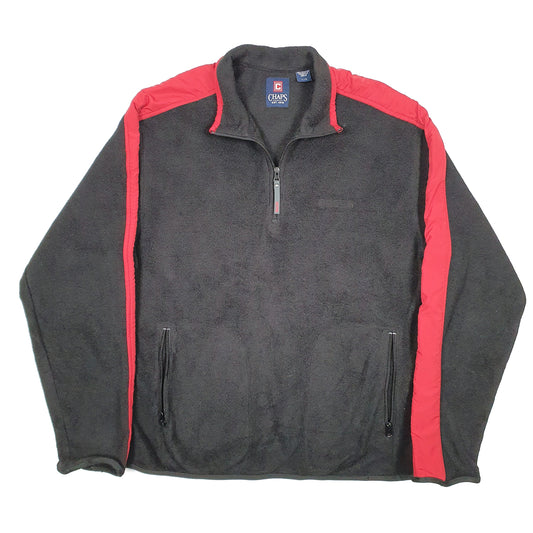 Chaps Quarter Zip Fleece L Black