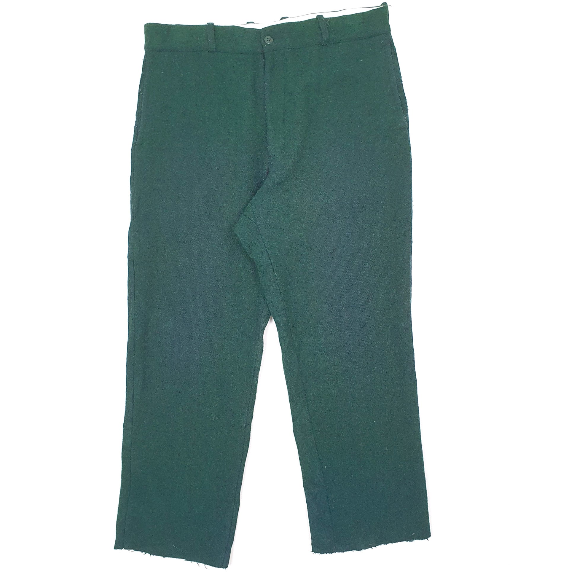 Mens Green Johnson Woolen Mills Made in USA Vintage Chino Trousers