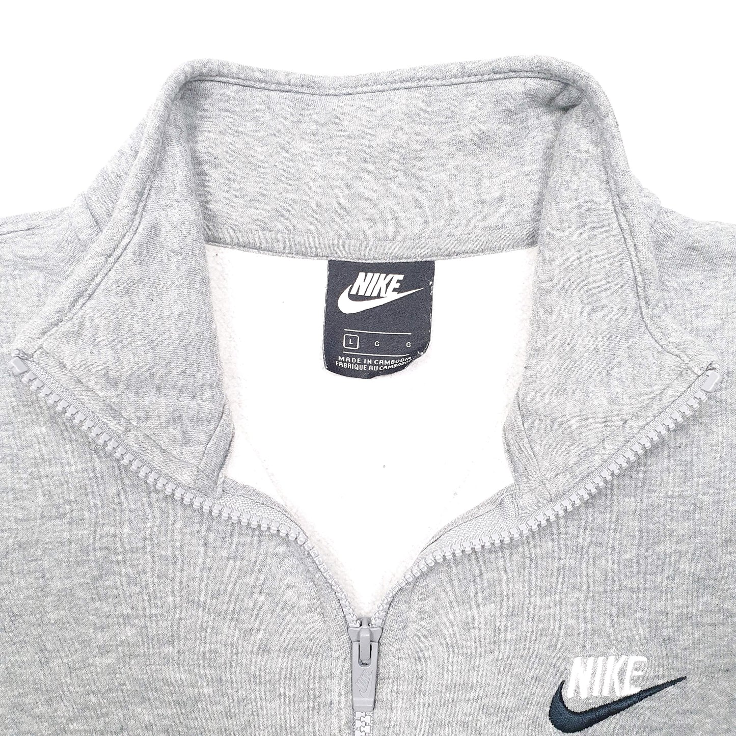Mens Grey Nike  Quarter Zip Jumper