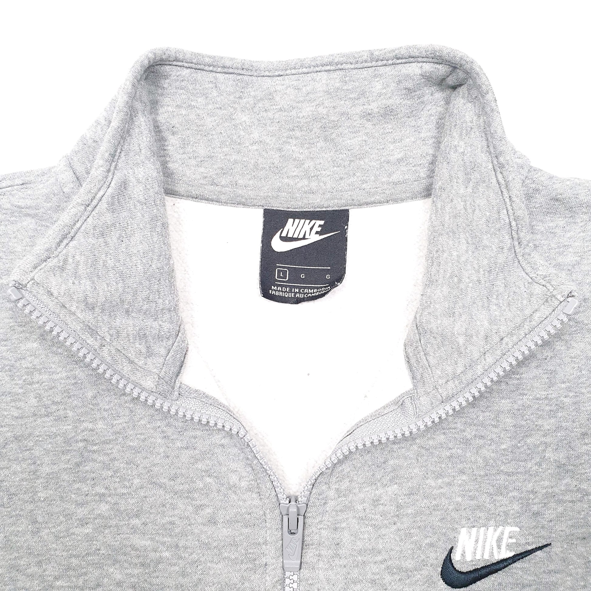 Mens Grey Nike  Quarter Zip Jumper