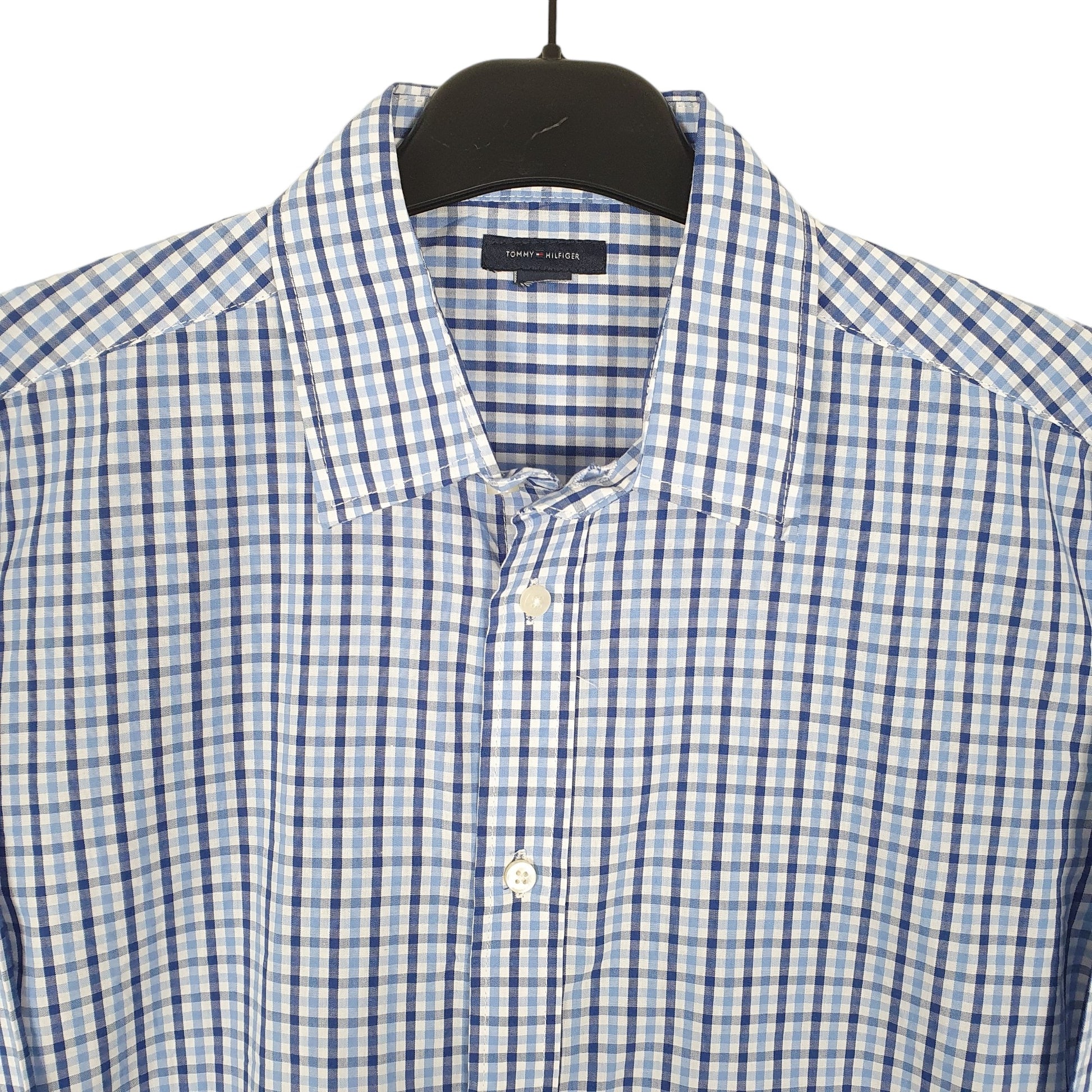 Tommy Hilfiger Long Sleeve Regular Fit Check Shirt Blue