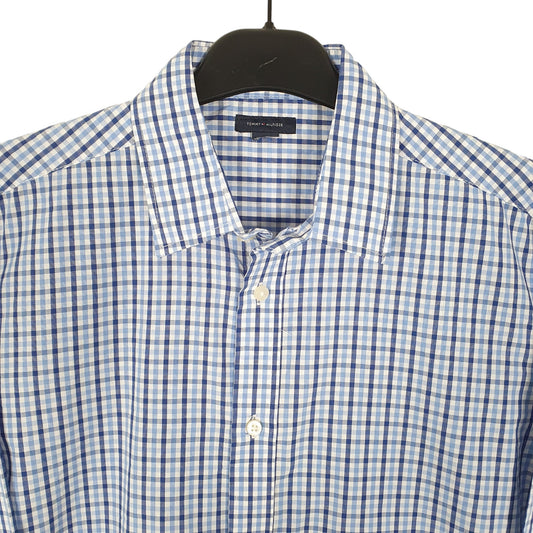 Tommy Hilfiger Long Sleeve Regular Fit Check Shirt Blue