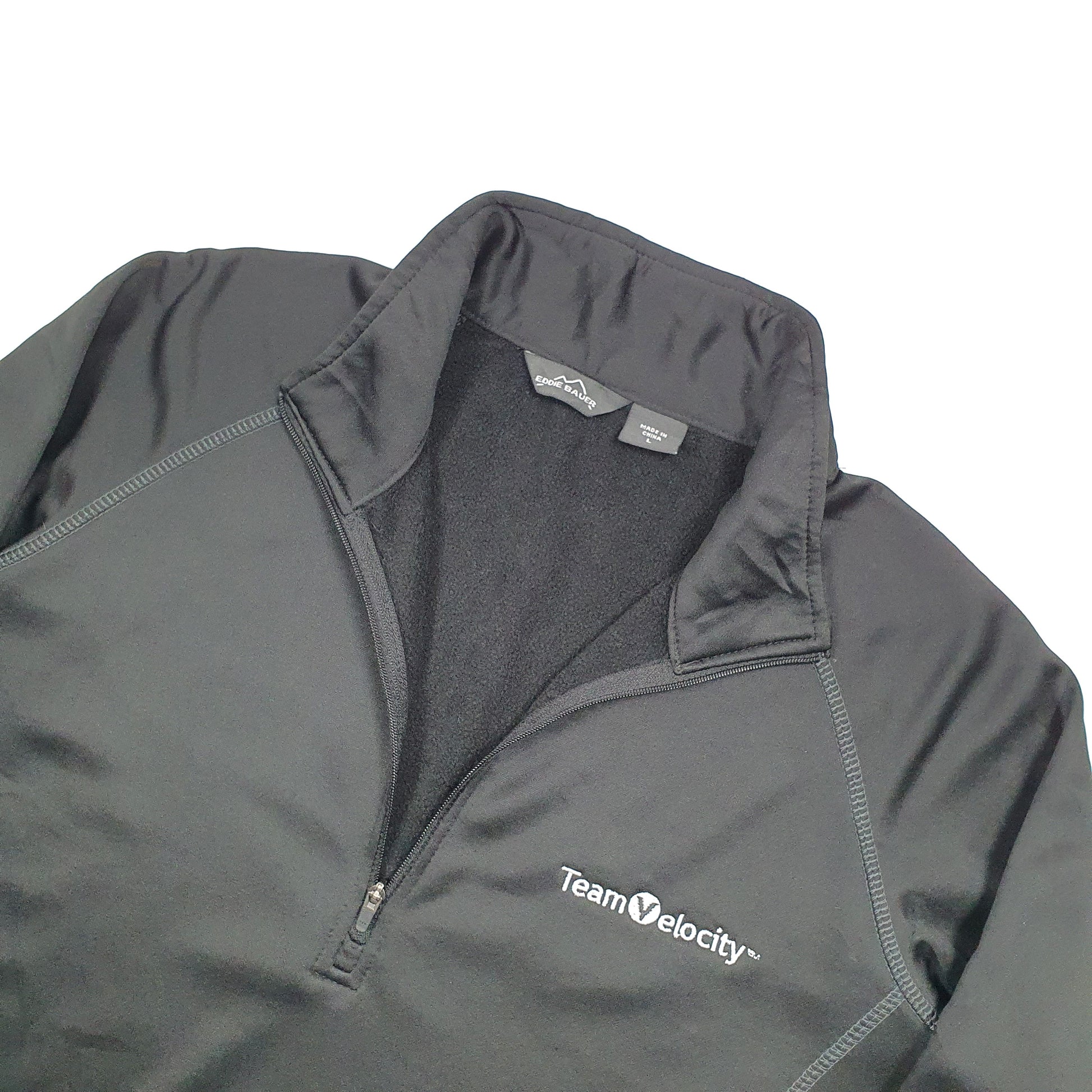 Eddie Bauer Activewear Quarter Zip M Black