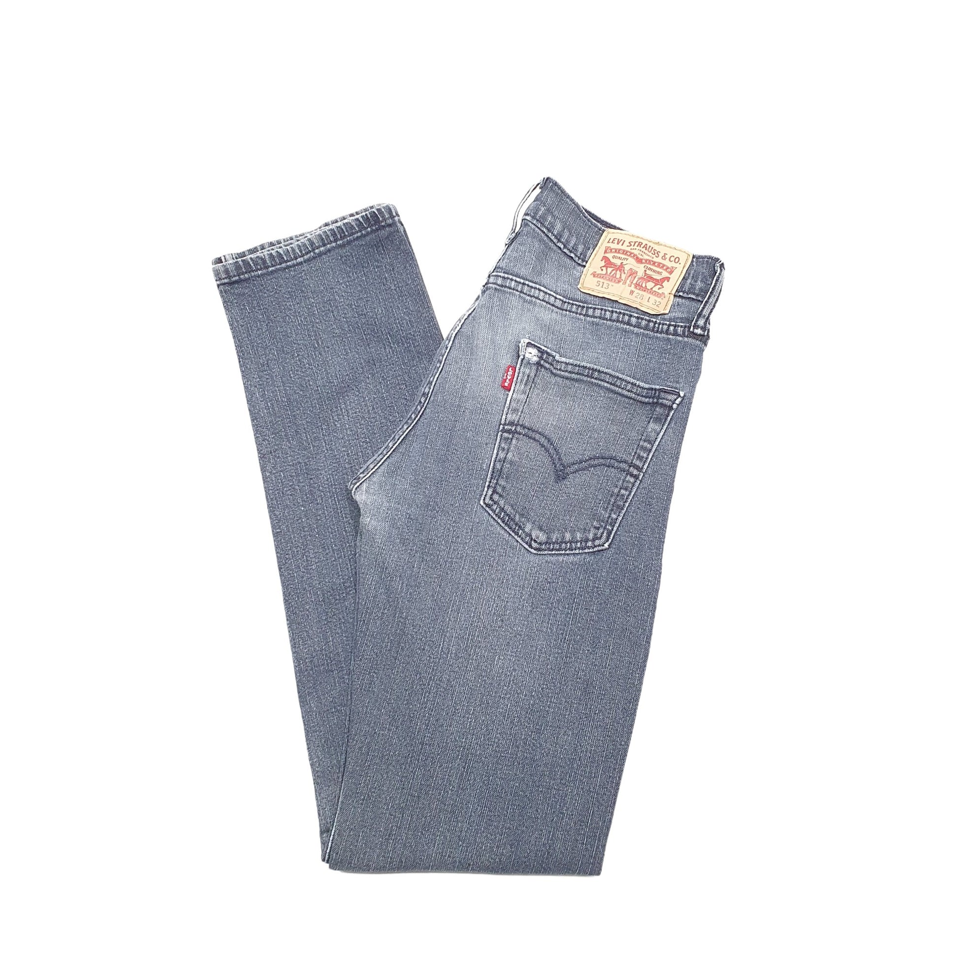 Levis 513 Slim Fit Jeans W28 L32 Black