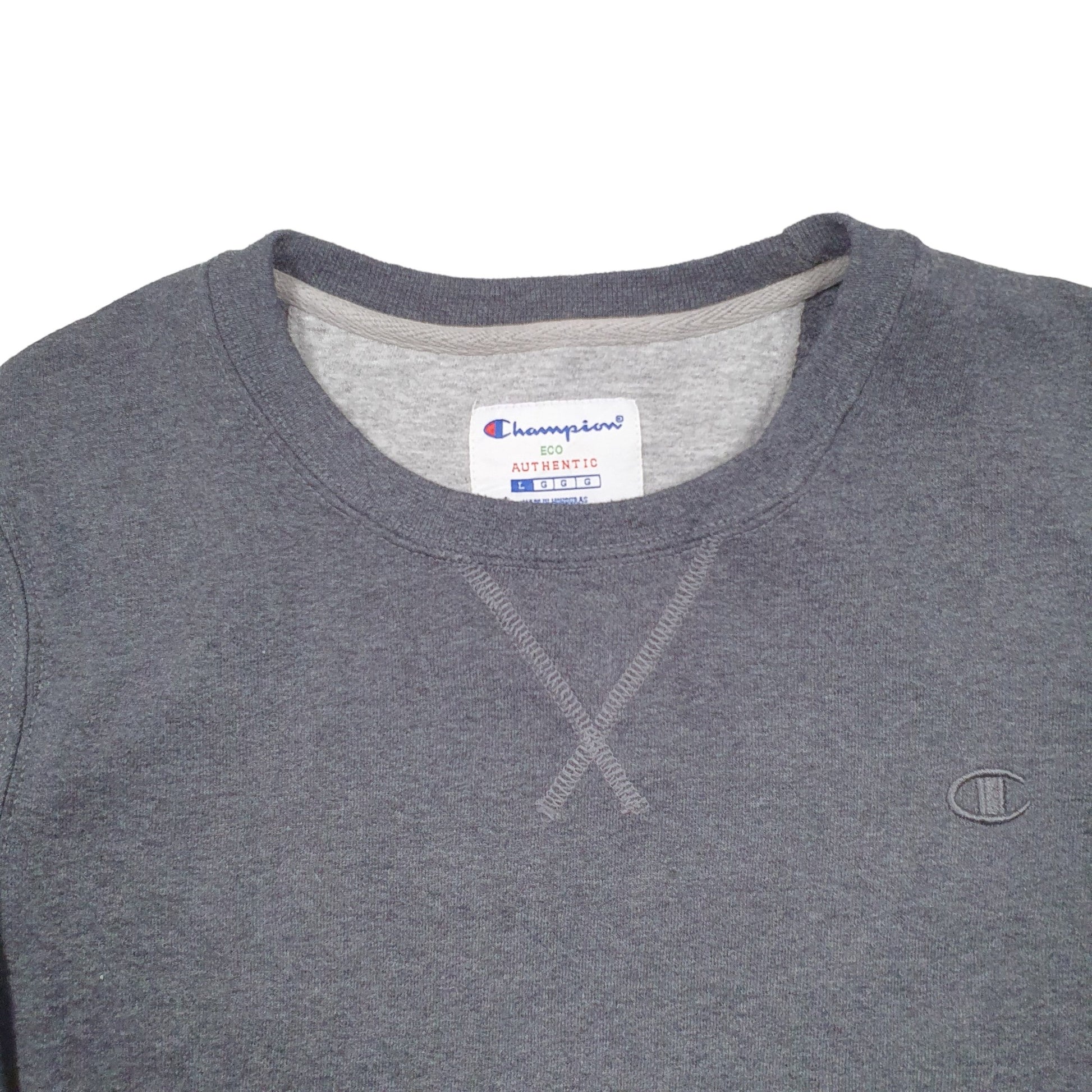 Womens Grey Champion  Crewneck Jumper