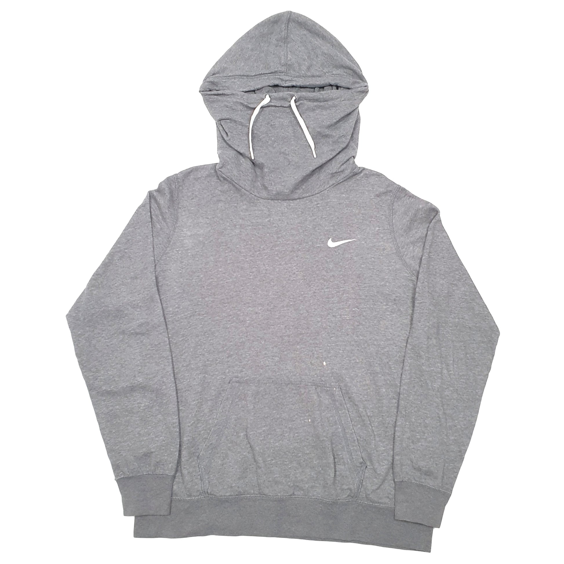 Mens Grey Nike Roll Neck Turtle Hoodie Jumper