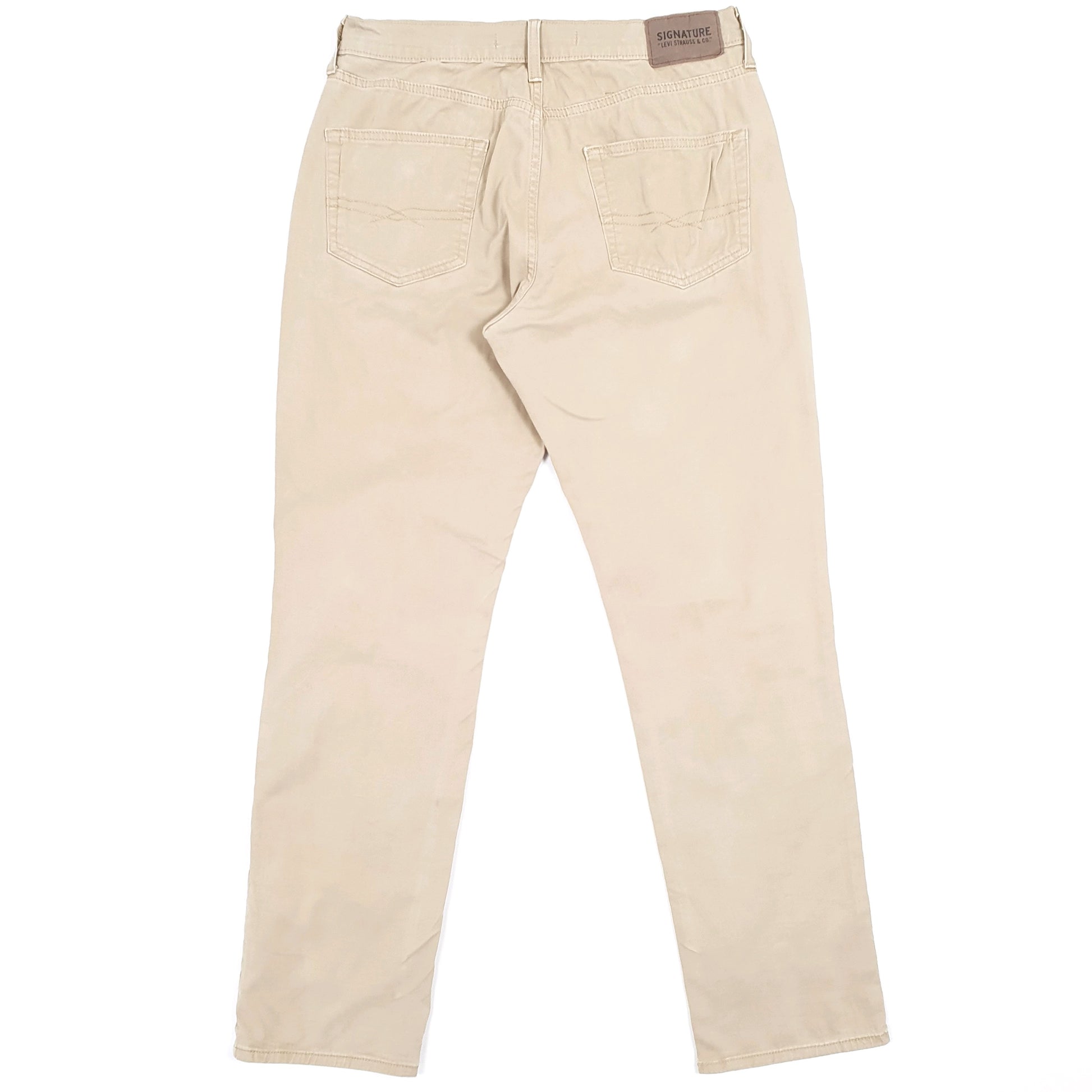 Mens Levis Athletic Tapered Beige Chino Trousers W32 L31 Beige