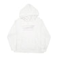 Womens White Levis Spellout Hoodie Jumper