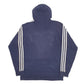 Mens Blue Adidas Spellout Hoodie Jumper