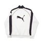 Mens White Puma Neoprene Full Zip Jumper