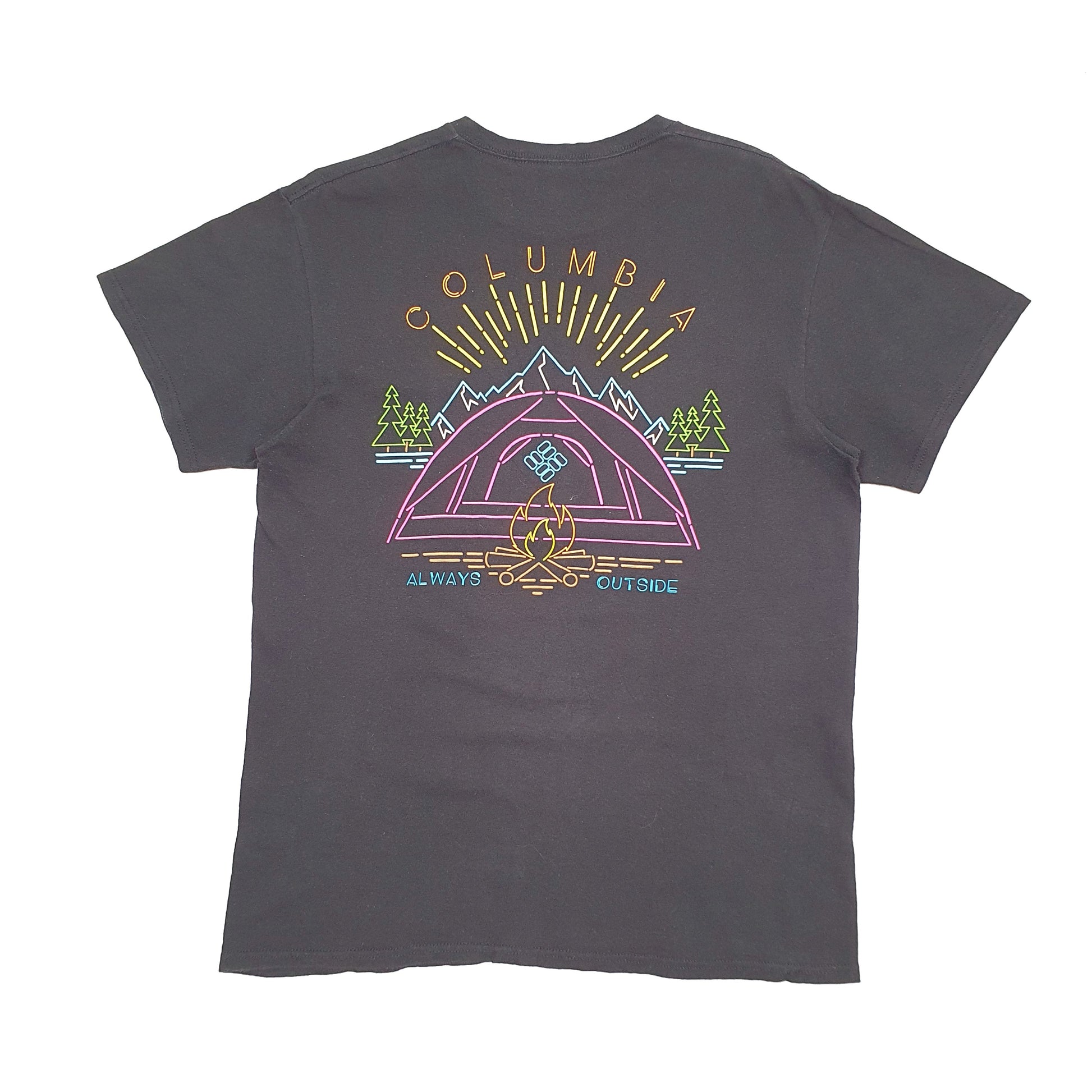 Mens Black Columbia Sportswear  Short Sleeve T Shirt