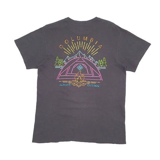 Mens Black Columbia Sportswear  Short Sleeve T Shirt