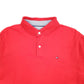 Mens Red Tommy Hilfiger  Short Sleeve Polo Shirt