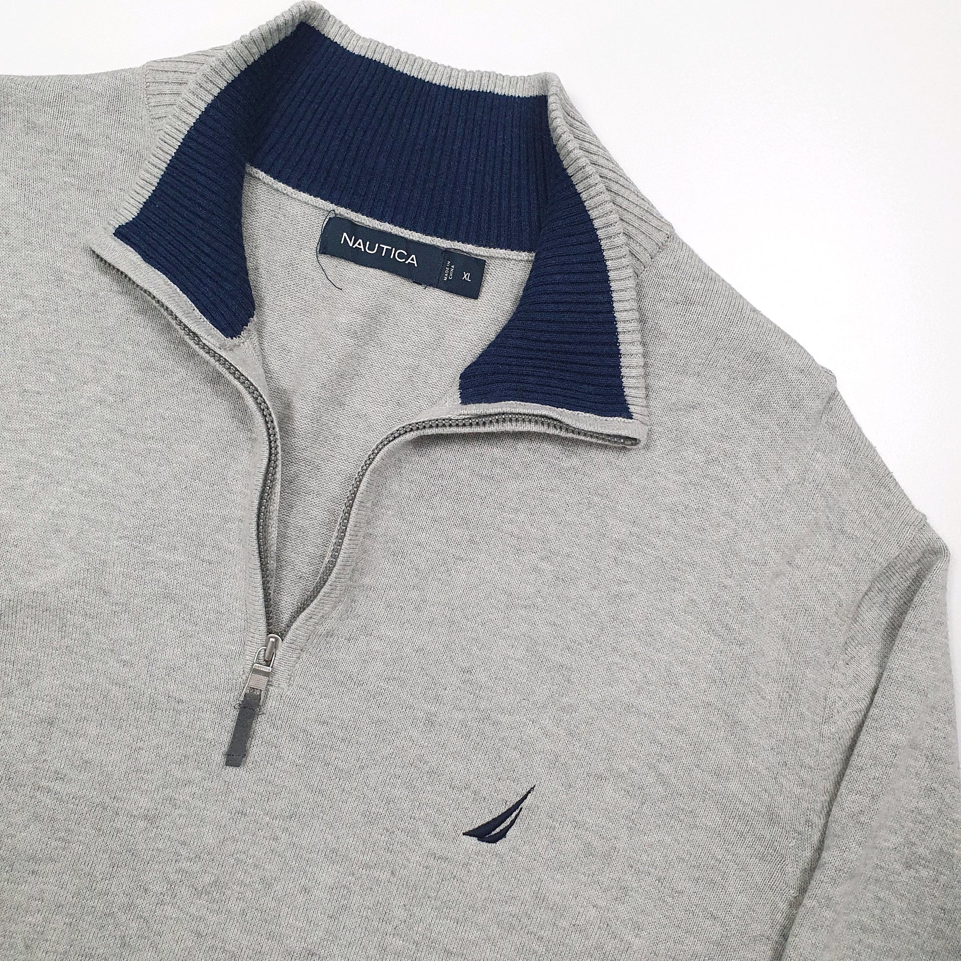 Nautica Quarter Zip L Grey