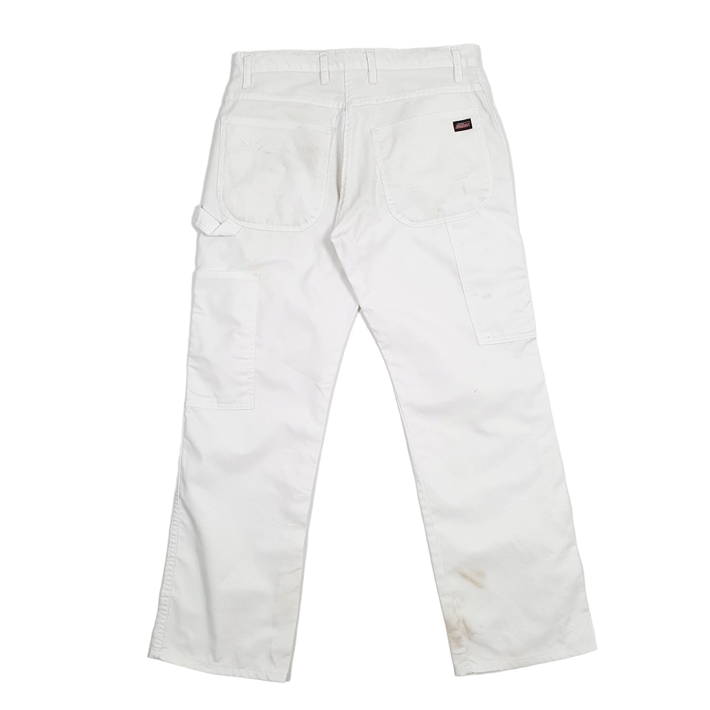 Mens Dickies Painter White Carpenter Trousers W32 L30 White