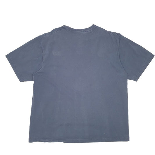 Mens Navy Carhartt Pocket Work Wear Short Sleeve T Shirt