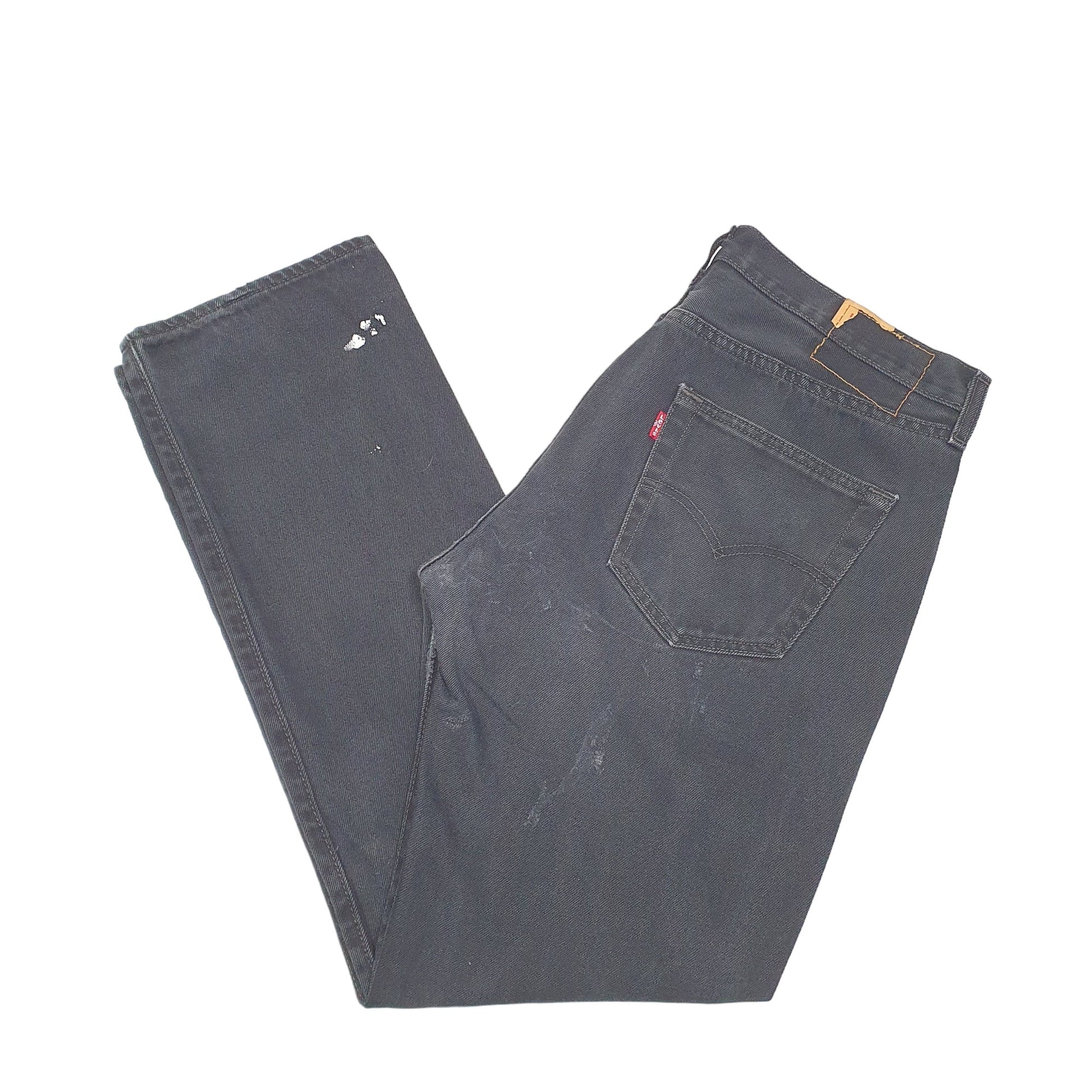 Mens Black Levis  501 JeansW34 L30