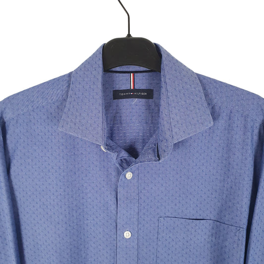 Tommy Hilfiger Long Sleeve Regular Fit Check Shirt Blue