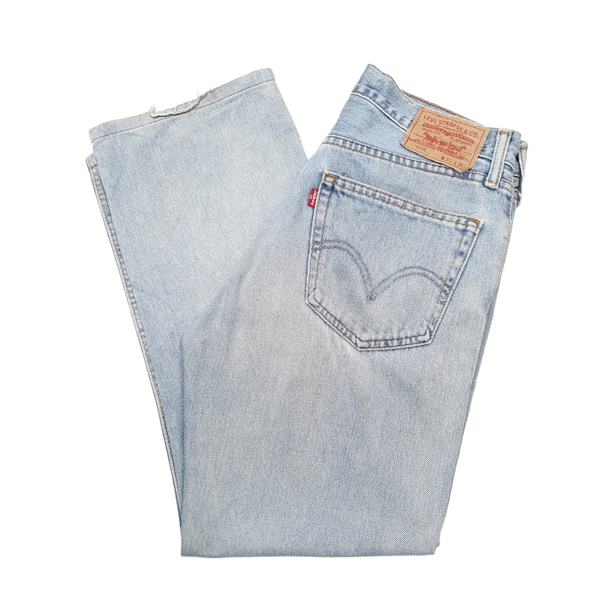Mens Blue Levis  505 JeansW32 L28