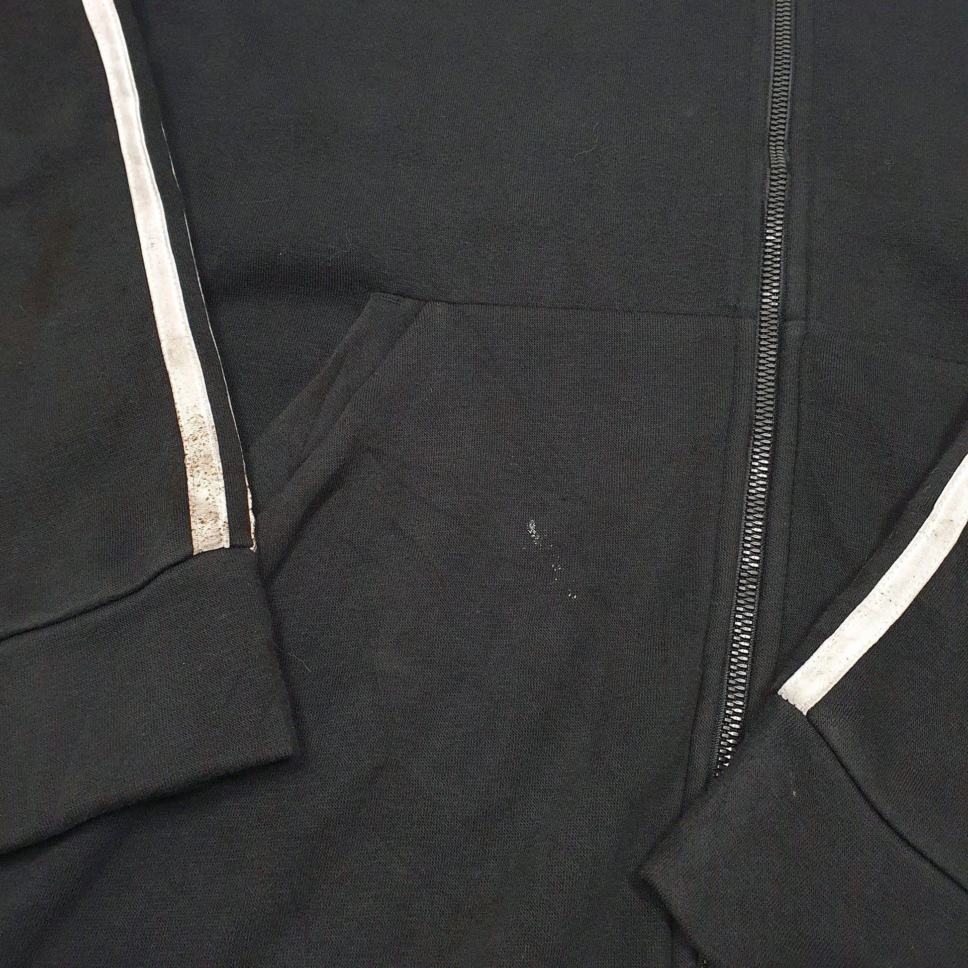 Mens Black Adidas Hoodie Full Zip Jumper