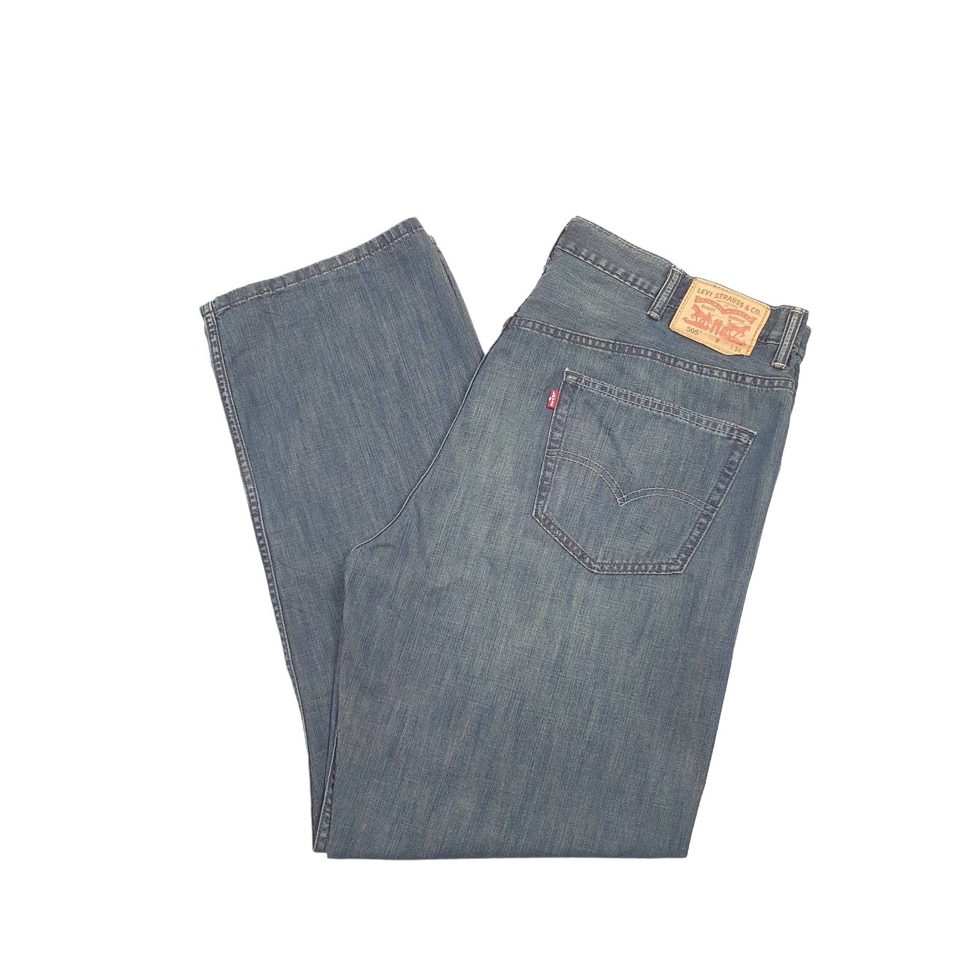 Levis 505 Regular Fit Jeans W44 L33 Blue