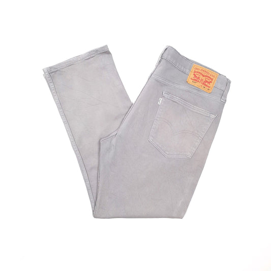 Levis 514 Straight Fit Jeans W36 L30 Grey