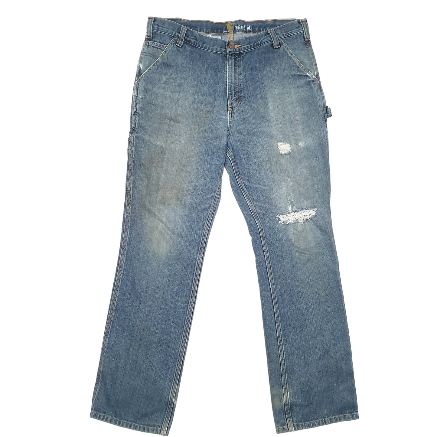 Mens Blue Carhartt  Carpenter JeansW36 L32