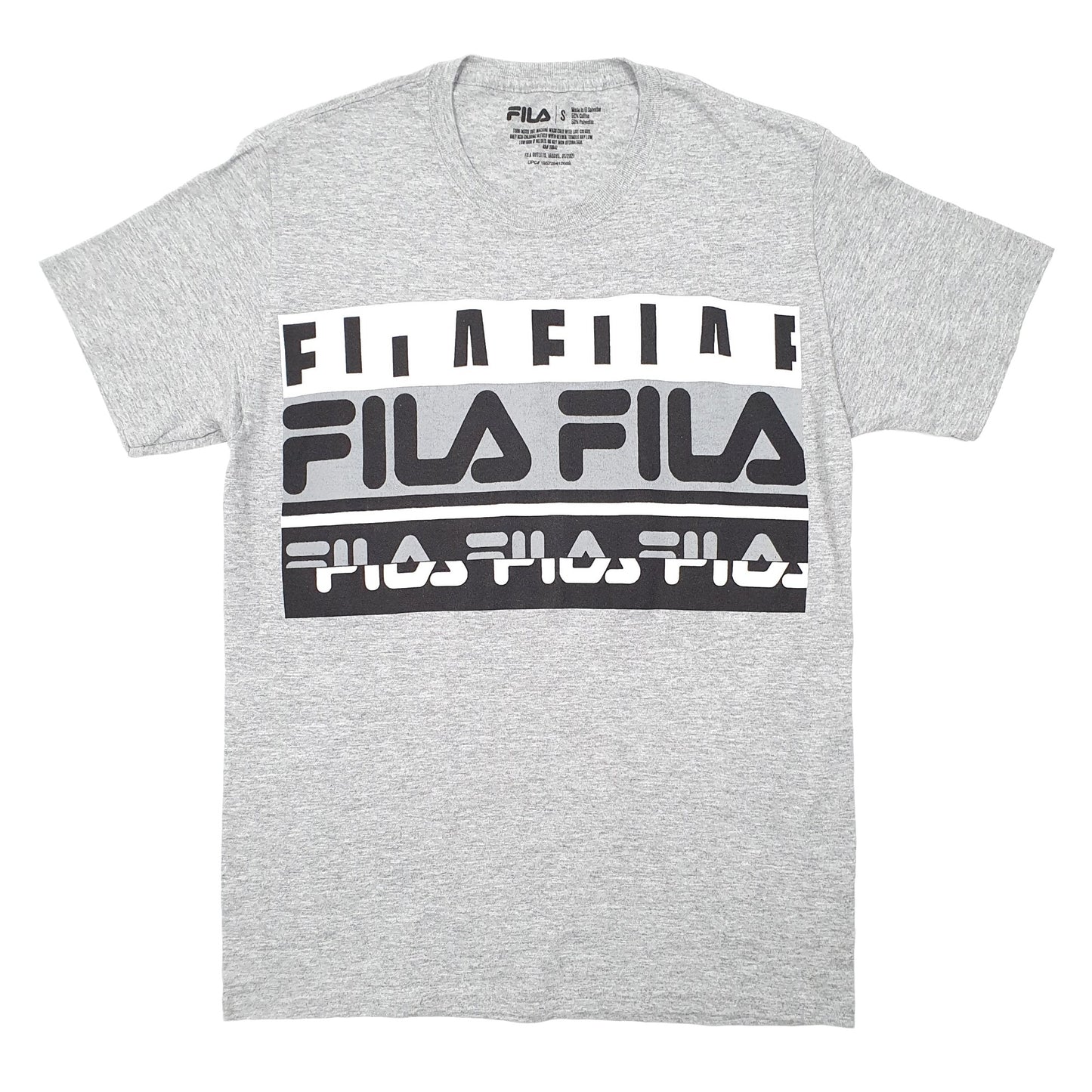 Fila Short Sleeve T Shirt Grey