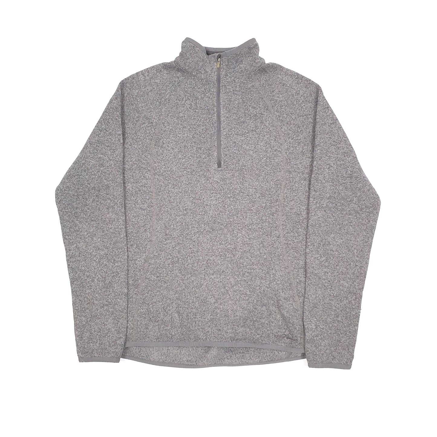 Eddie Bauer Quarter Zip Fleece L Grey