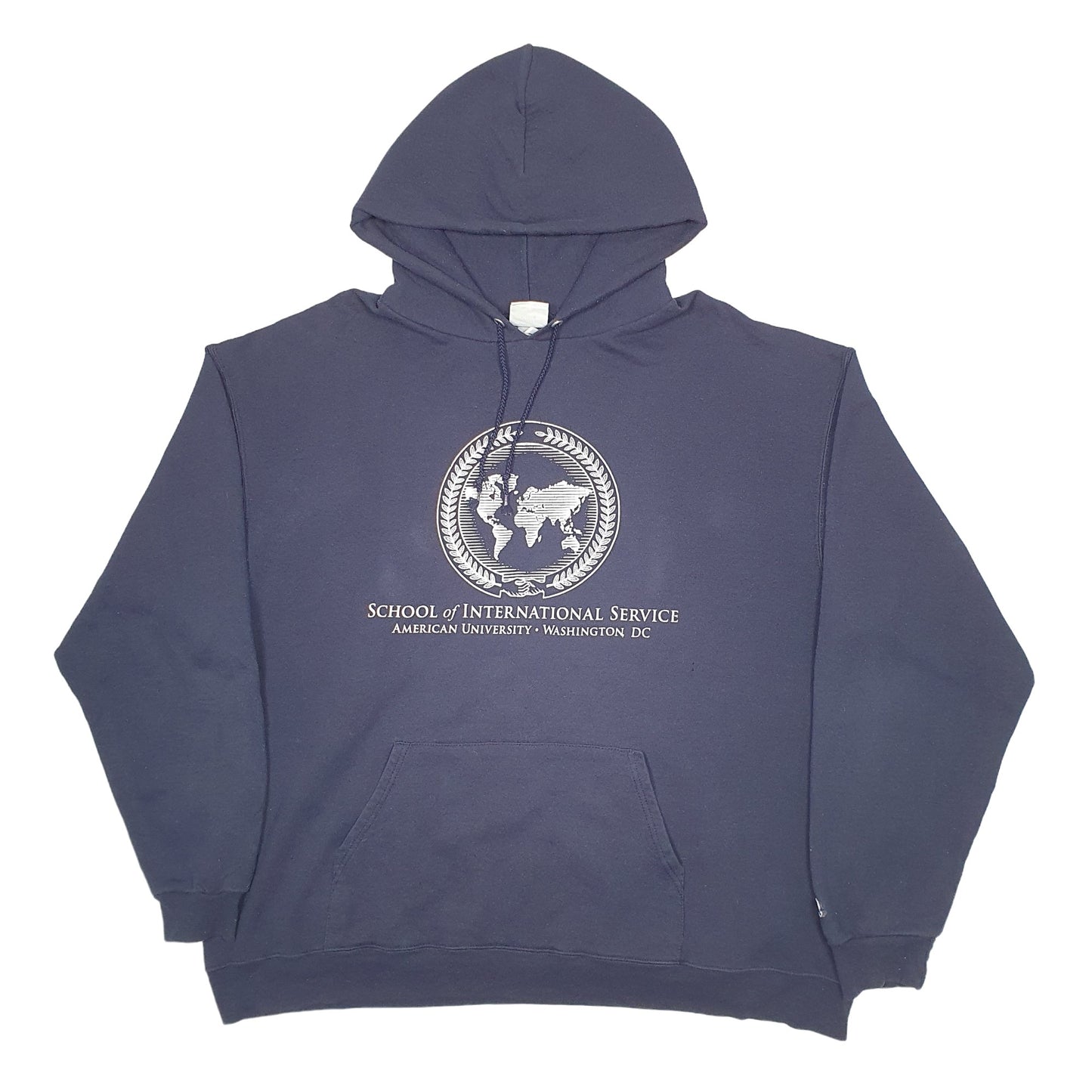 Mens Blue Champion USA College Washington DC Hoodie Jumper