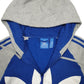 Mens Blue Adidas Spellout Full Zip Jumper