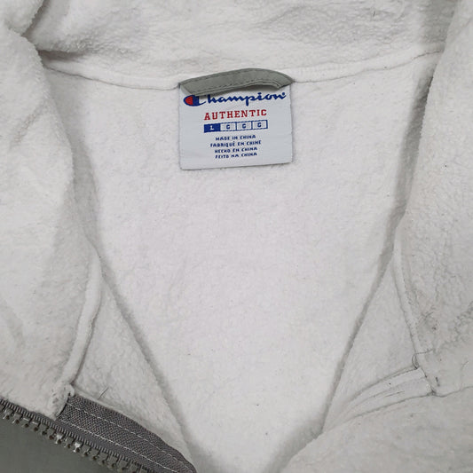 Womens White Champion  Full Zip Jumper