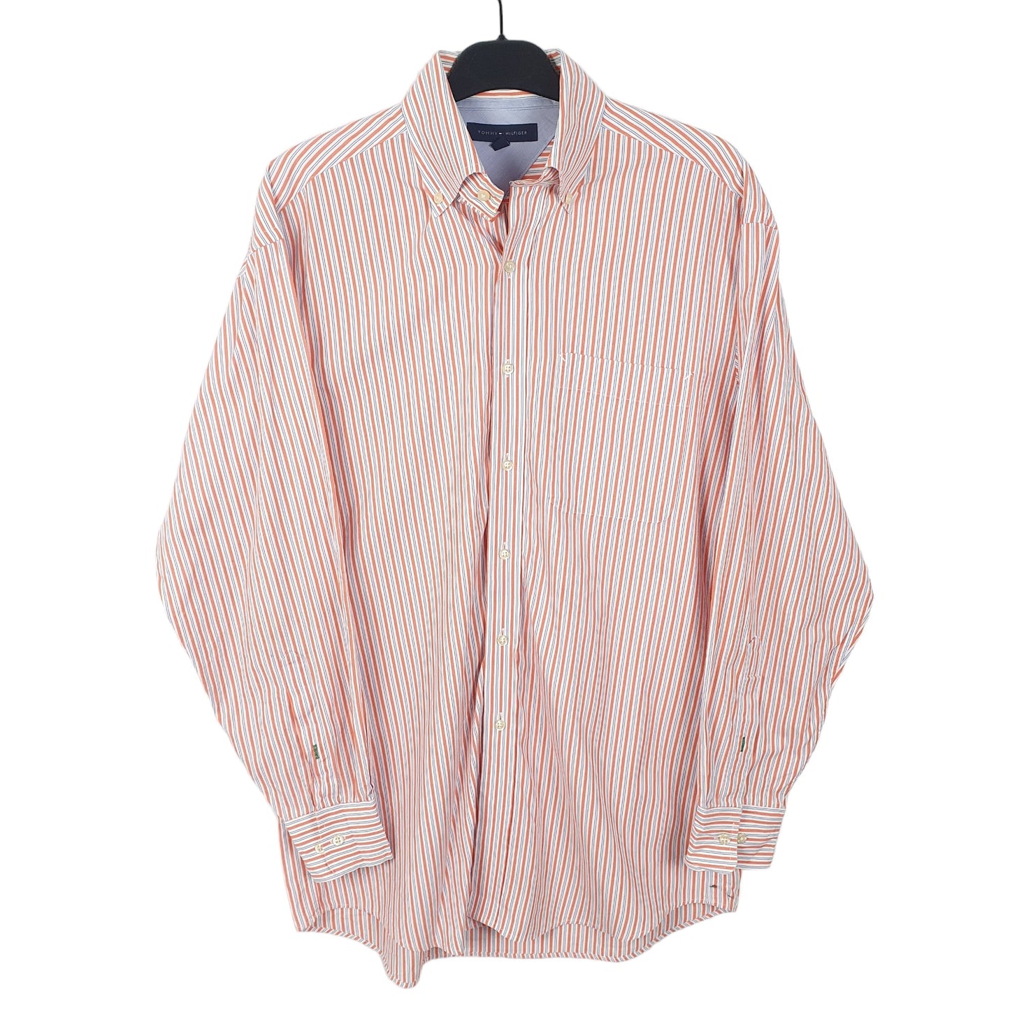 Tommy Hilfiger Long Sleeve Regular Fit Striped Shirt White
