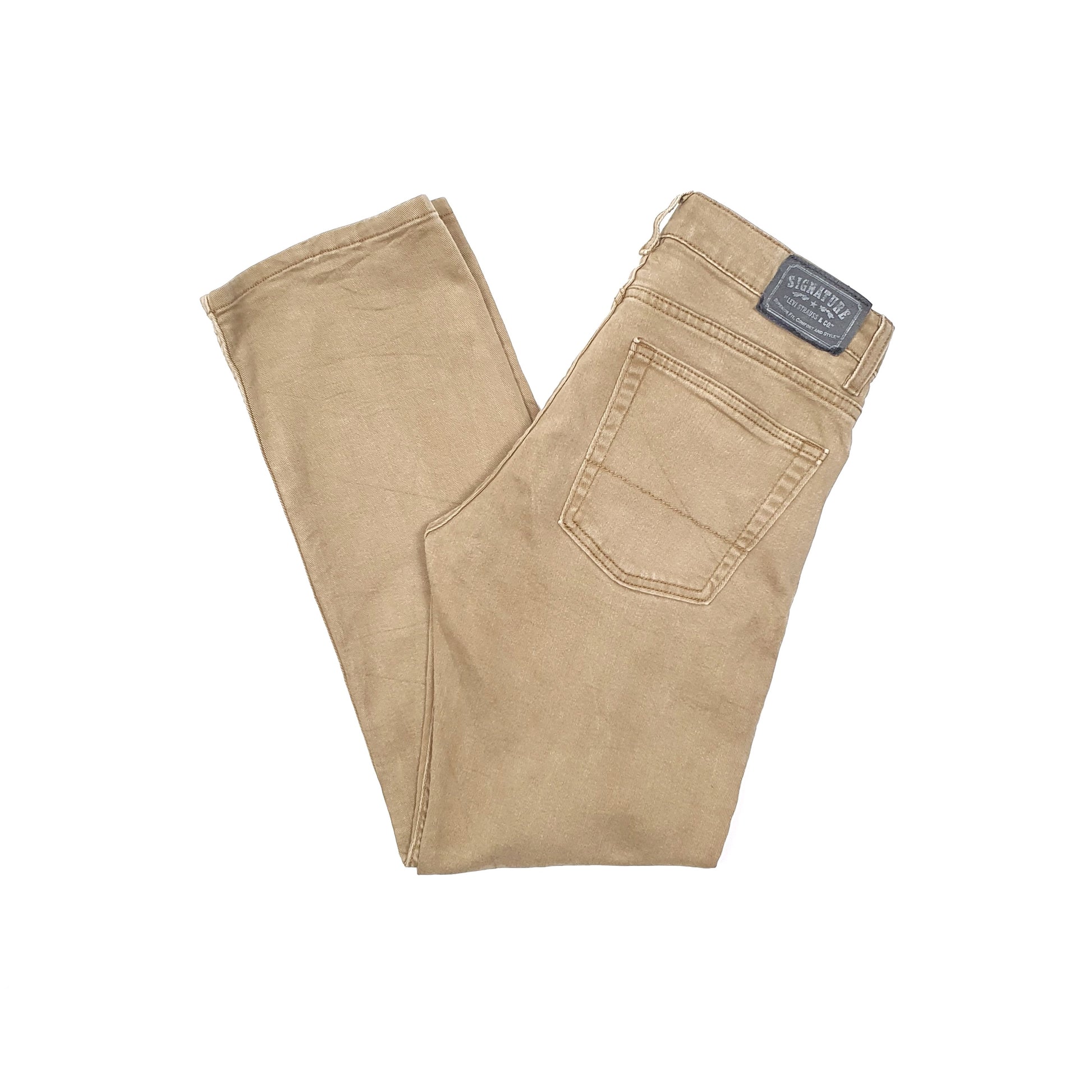 Levis Signature Regular Fit Jeans W30 L28 Beige