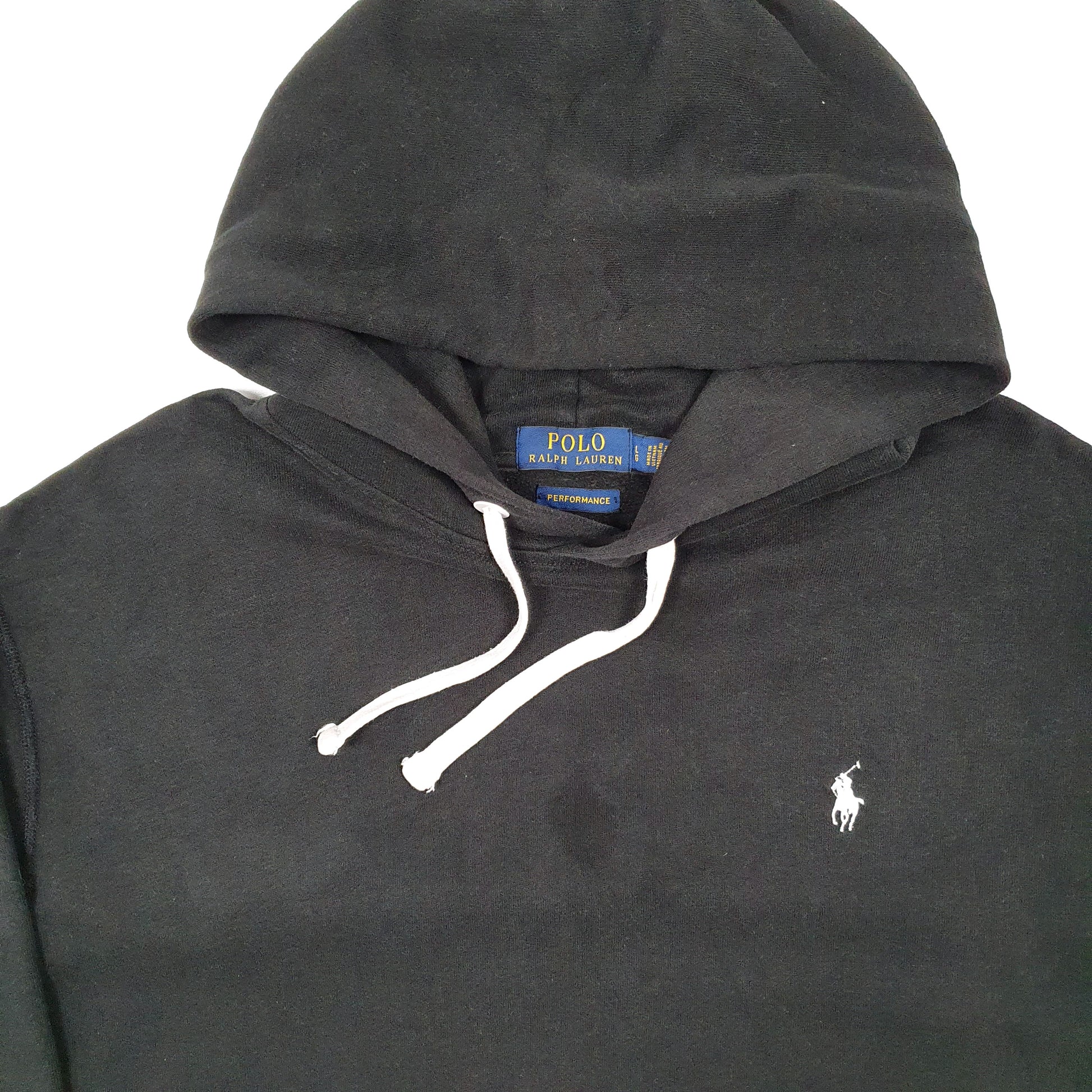 Mens Black Polo Ralph Lauren Performance Hoodie Jumper