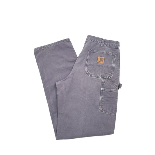 Carhartt Carpenter Loose Fit Thermal Lined Jeans W34 L34 Grey