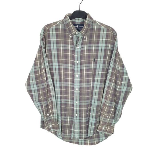 Ralph Lauren Long Sleeve Regular Fit Check Shirt Green