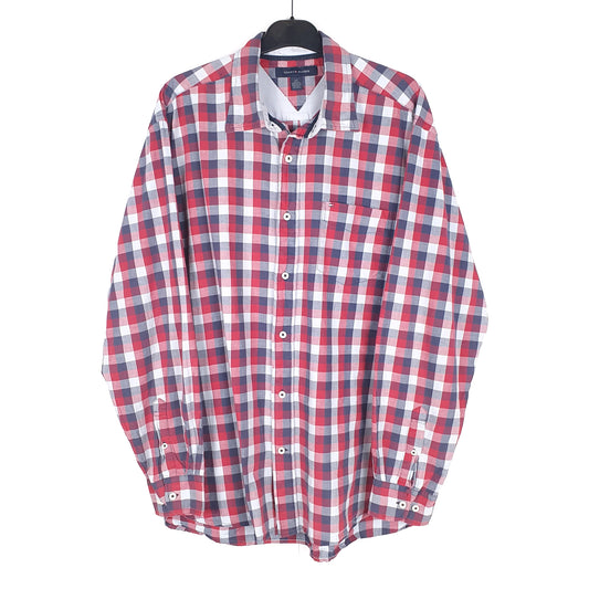 Red Tommy Hilfiger Long Sleeve Shirt