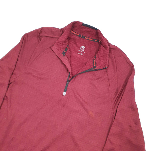 Champion Active Running Quarter Zip S Burgundy