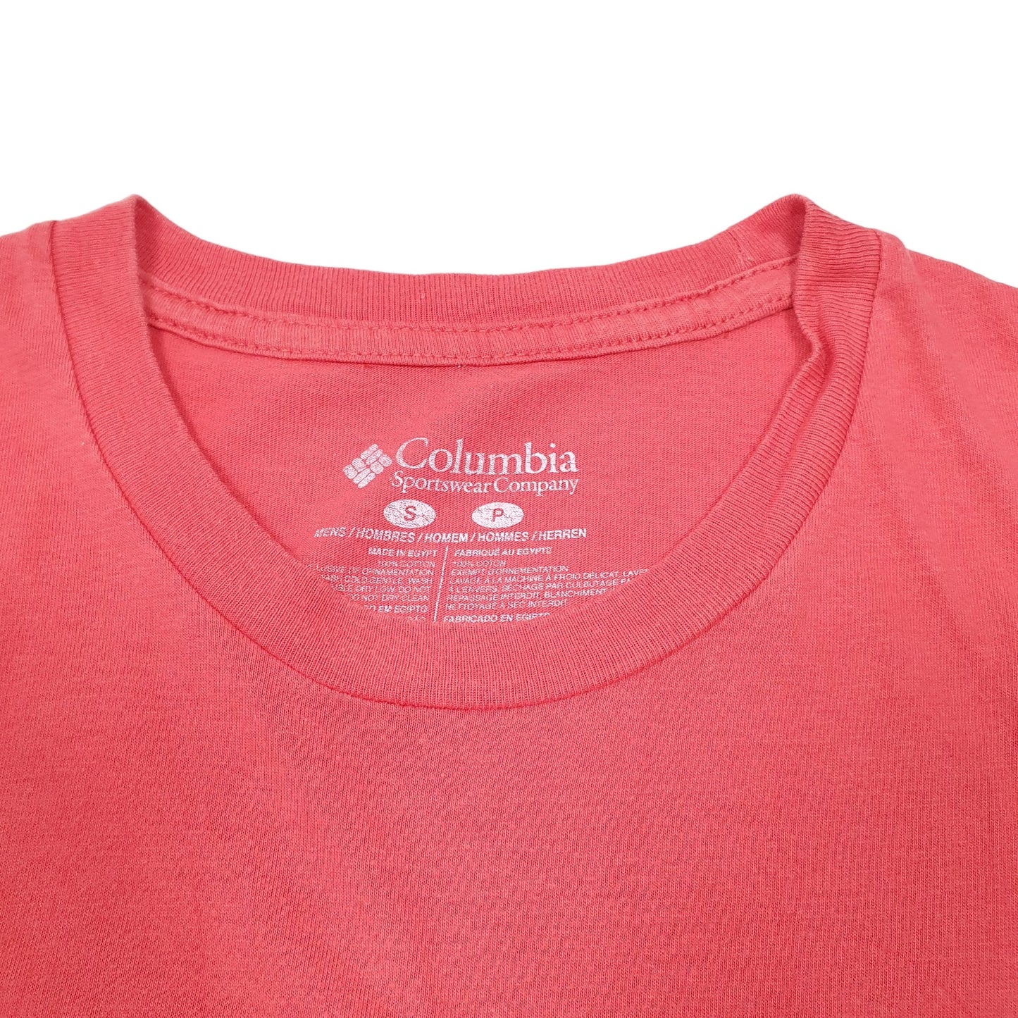 Mens Red Columbia Sportswear Performance Fishing Gear PFG Short Sleeve T Shirt