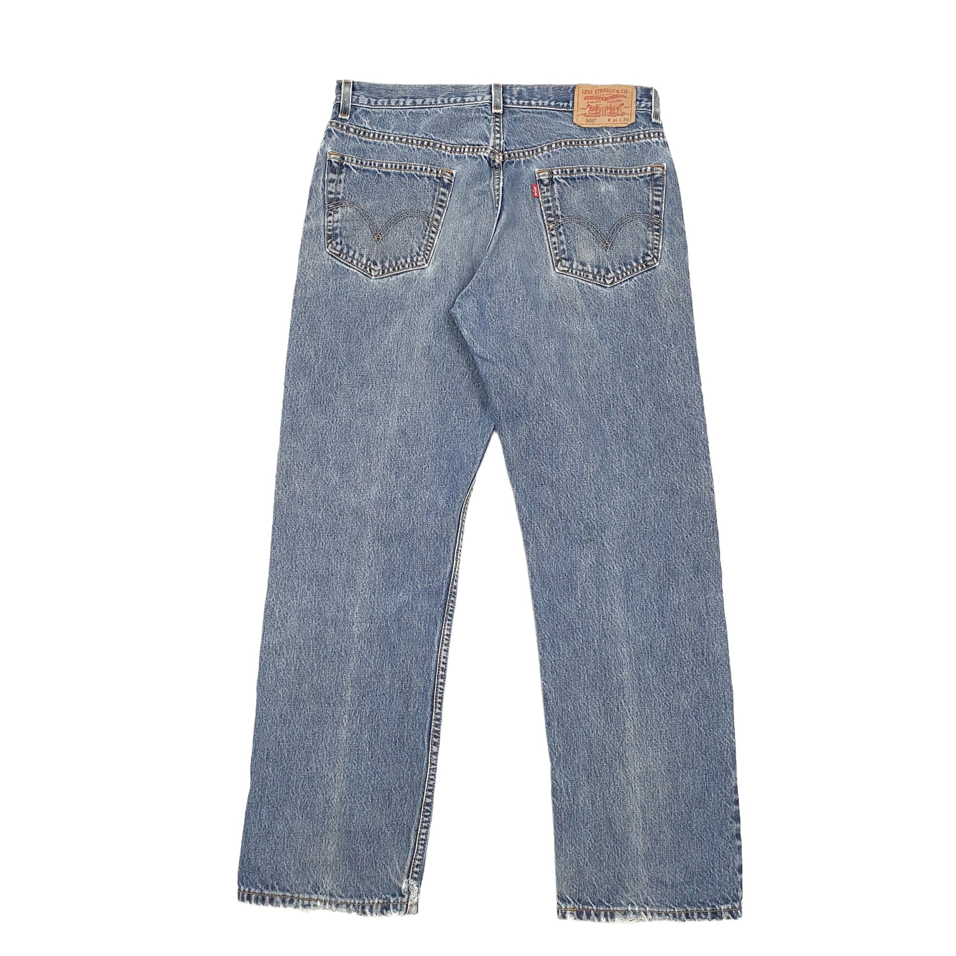 Levis 505 Regular Fit Jeans W34 L30 Blue