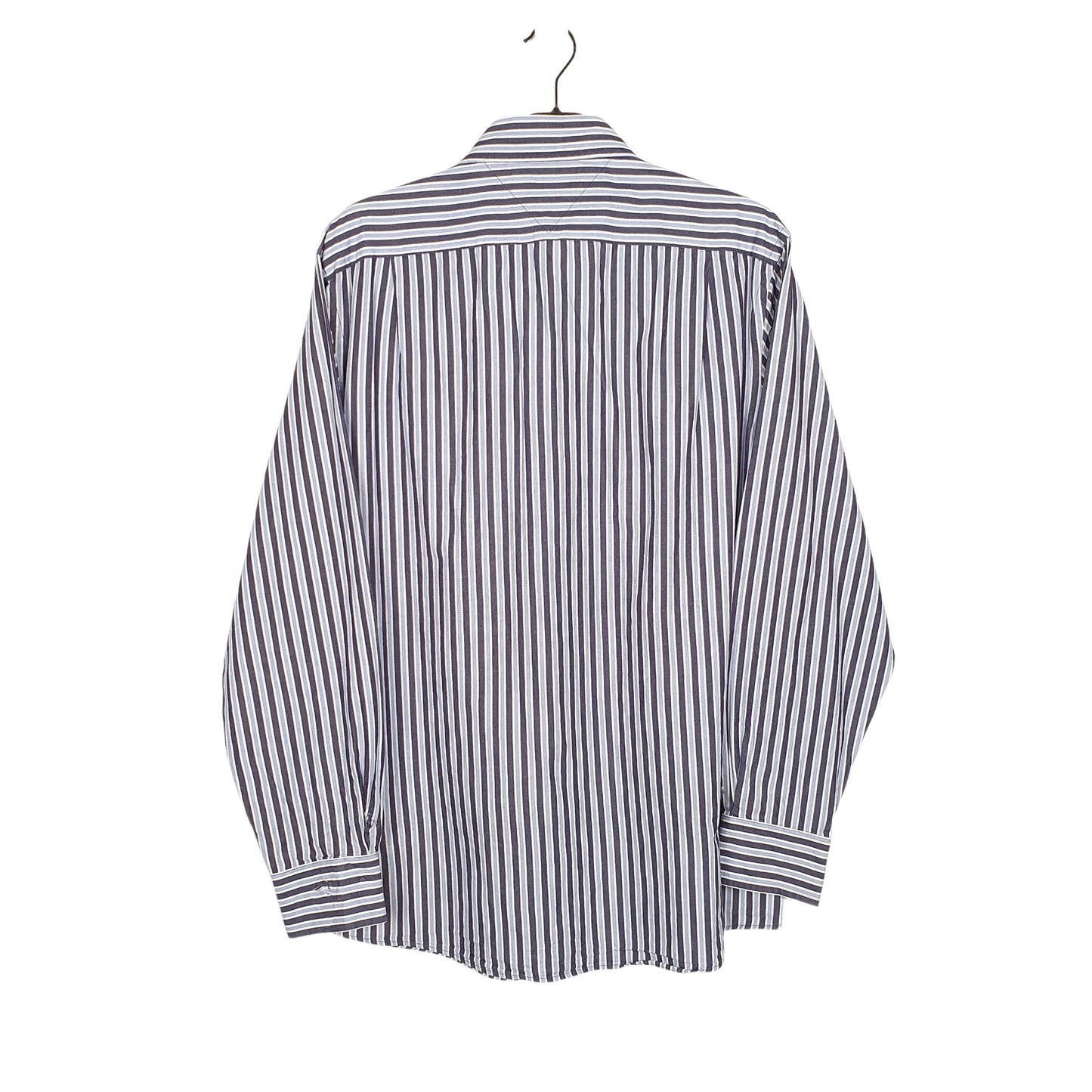 Tommy Hilfiger Long Sleeve Slim Fit Striped Shirt Navy