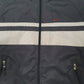 Mens Grey Nike Vintage 2000s Spellout Hooded  Coat