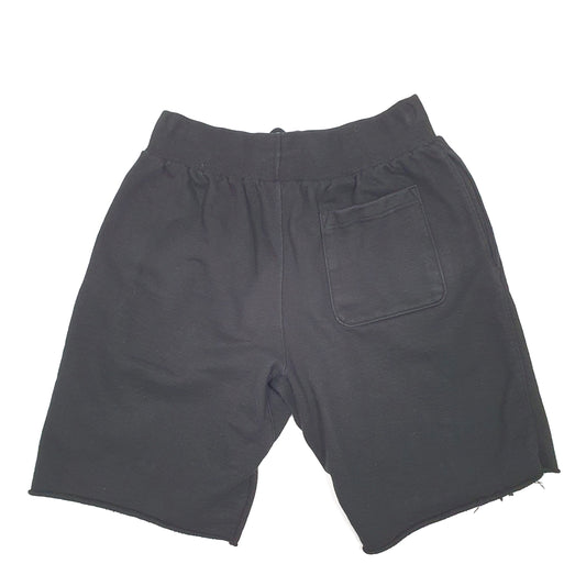 Mens Black Champion Cut Offs workout Gym Reverse Weave Sweat Shorts