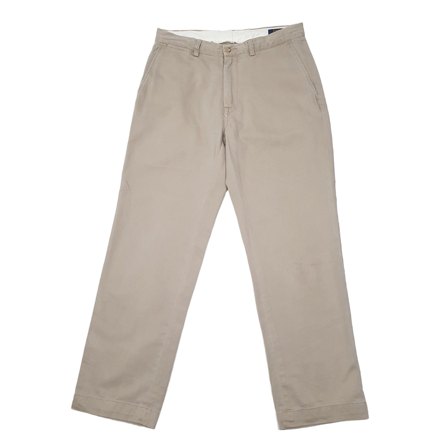 Mens Beige Polo Ralph Lauren Classic Fit Chino Trousers