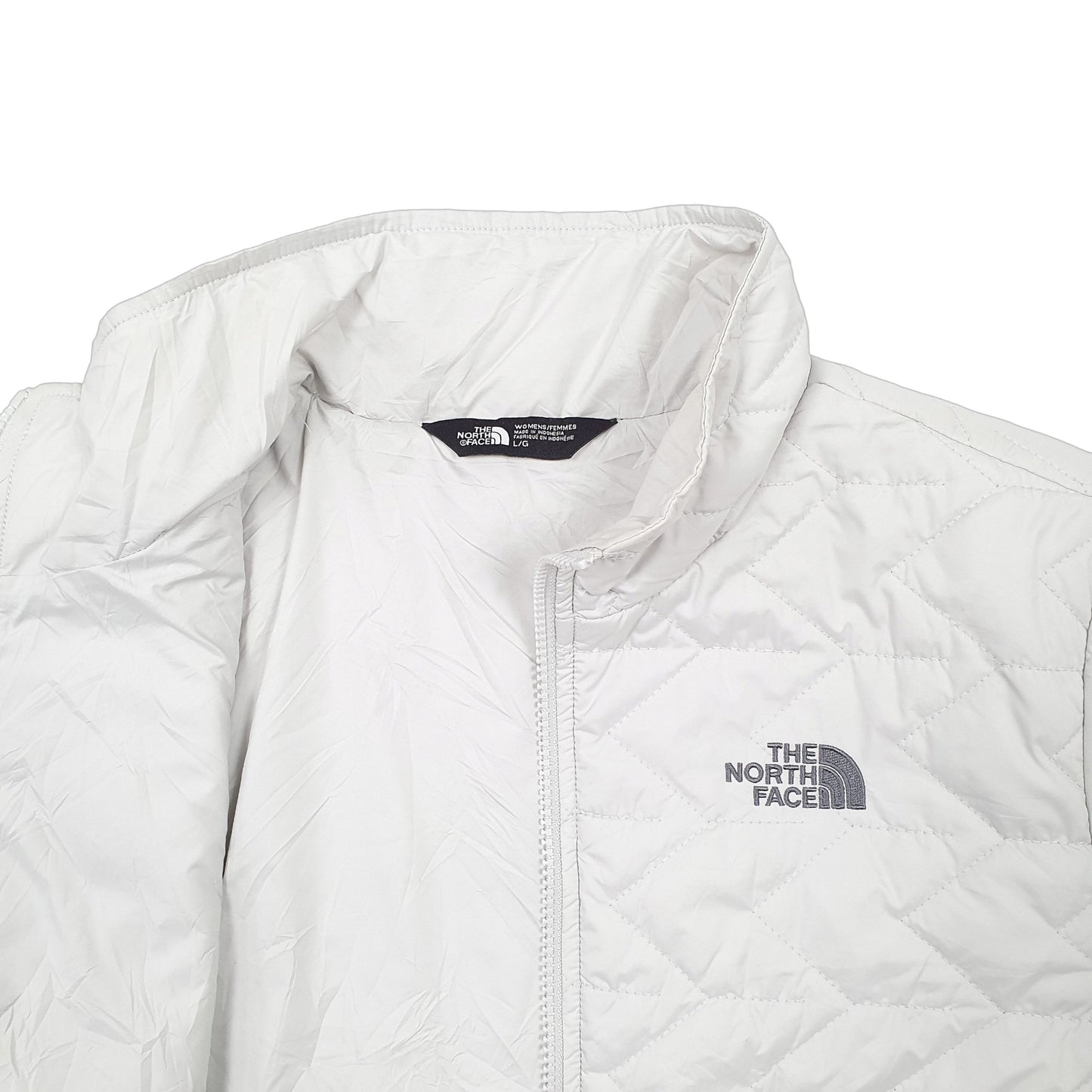 Womens Grey The North Face Lightweight Puffer Jacket Coat