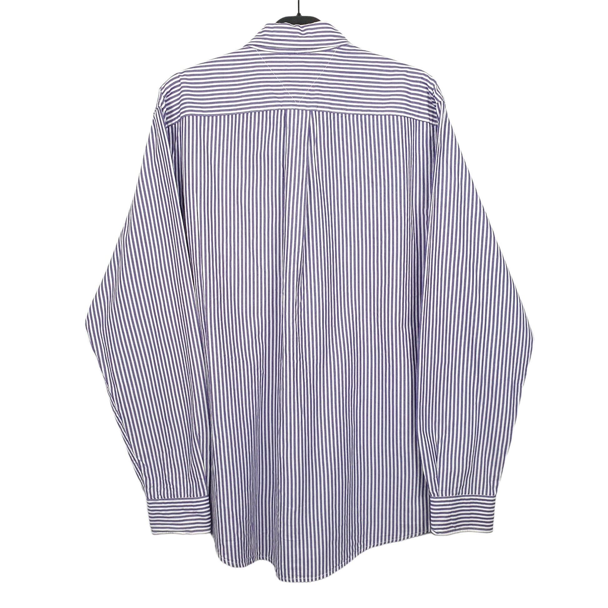 Tommy Hilfiger Long Sleeve Regular Fit Pinstripe Shirt Purple